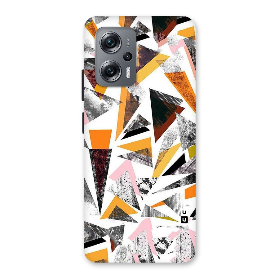 Abstract Sketchy Triangles Back Case for Redmi K50i