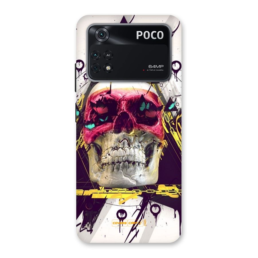 Abstract Skull Back Case for Poco M4 Pro 4G