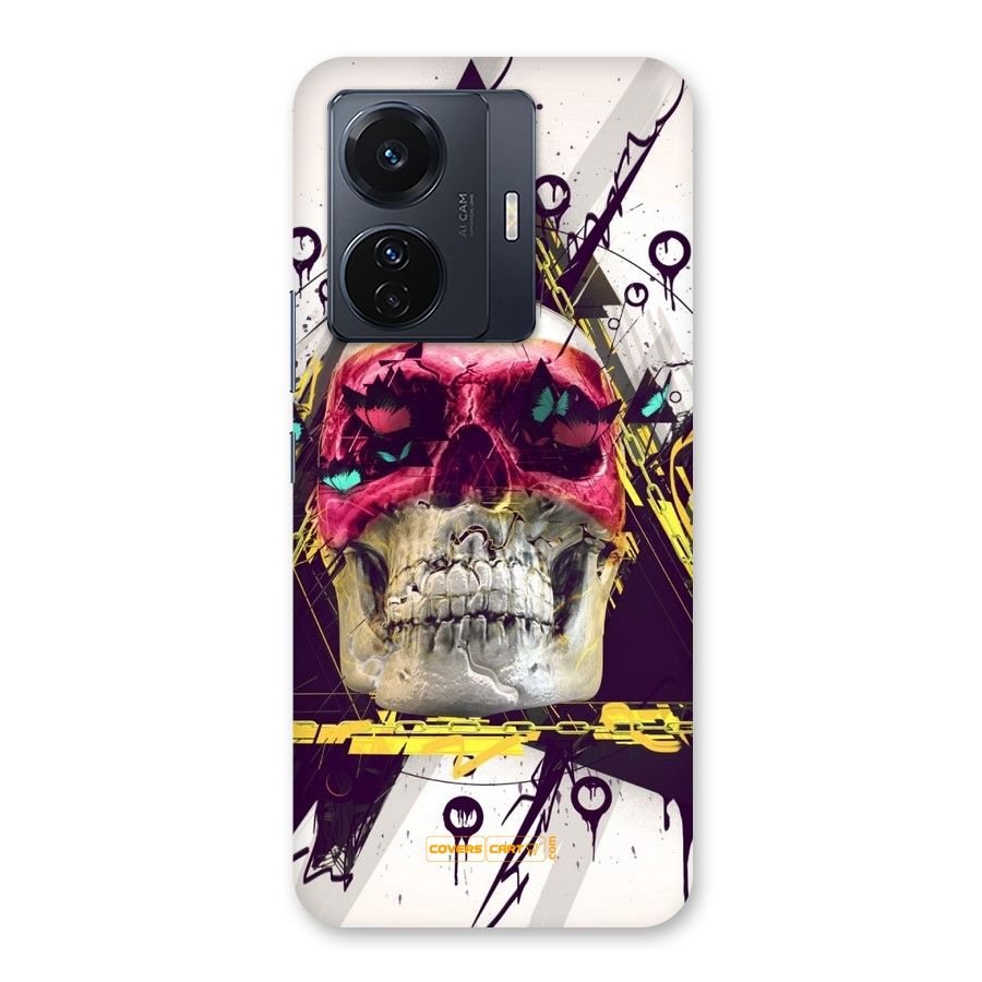 Abstract Skull Back Case for Vivo T1 Pro
