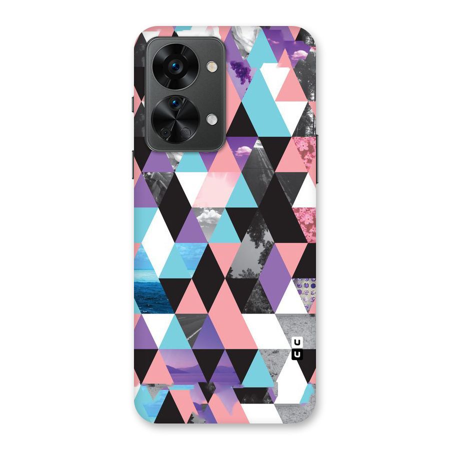 Abstract Splash Triangles Back Case for OnePlus Nord 2T
