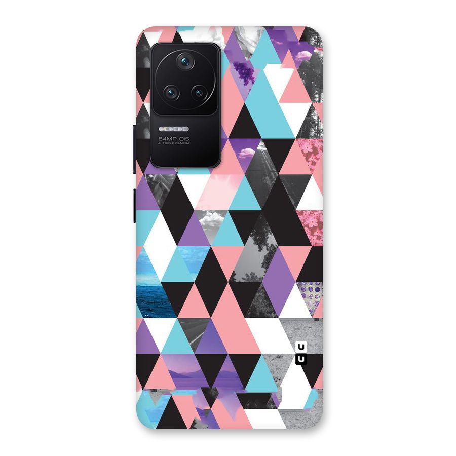 Abstract Splash Triangles Back Case for Poco F4 5G