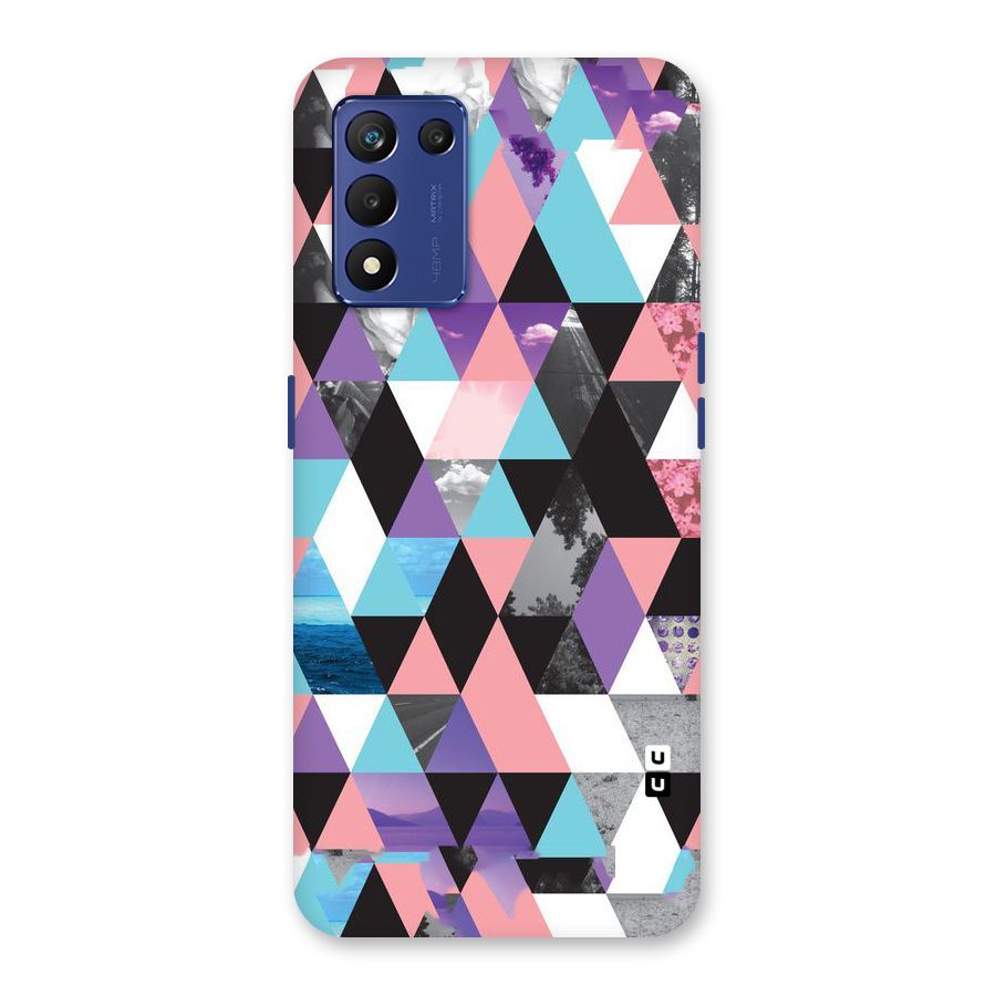 Abstract Splash Triangles Back Case for Realme 9 5G Speed