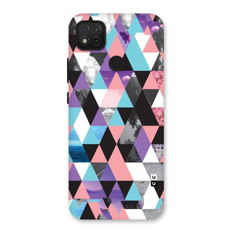 Abstract Splash Triangles Back Case for Redmi 9 Activ