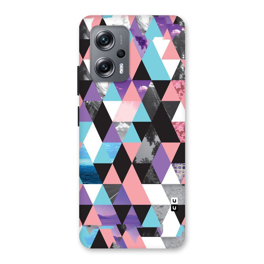 Abstract Splash Triangles Back Case for Redmi K50i