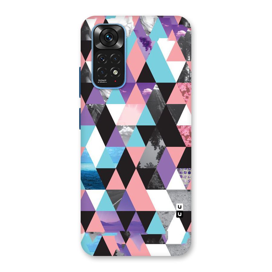 Abstract Splash Triangles Back Case for Redmi Note 11S
