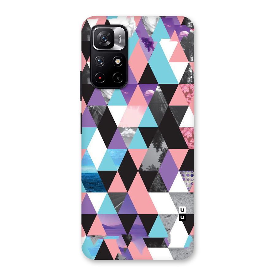 Abstract Splash Triangles Back Case for Redmi Note 11T 5G