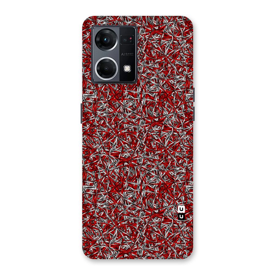 Abstract Threads Glass Back Case for Oppo F21 Pro 5G
