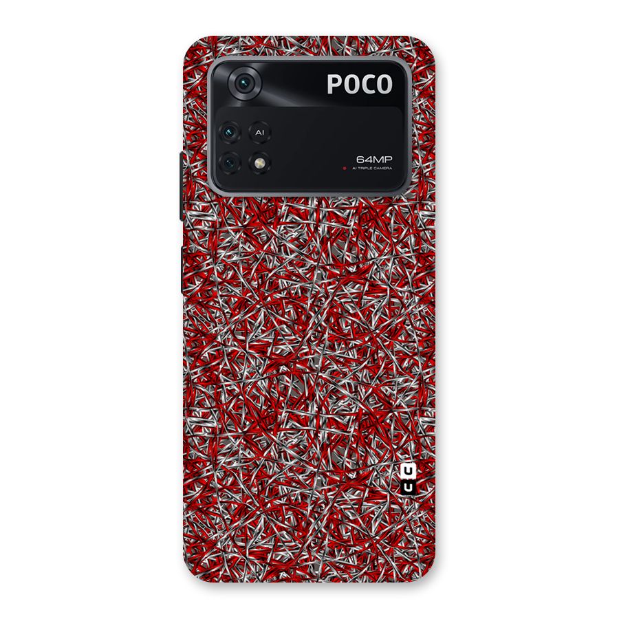 Abstract Threads Back Case for Poco M4 Pro 4G