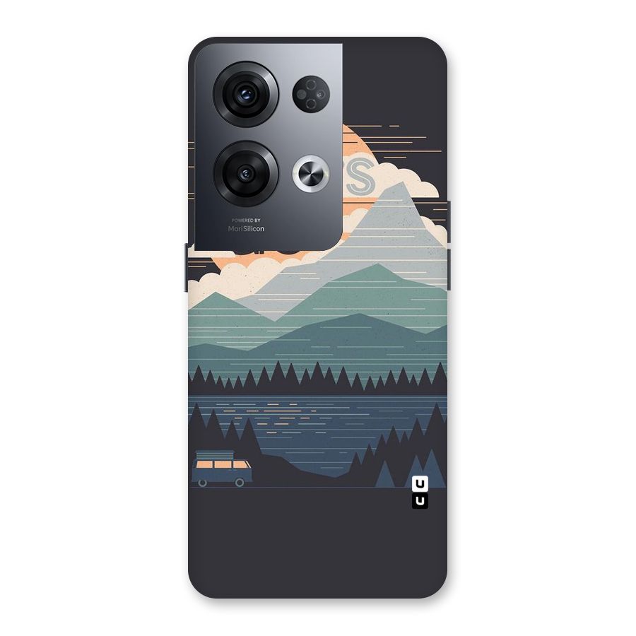 Abstract Travel Back Case for Oppo Reno8 Pro 5G