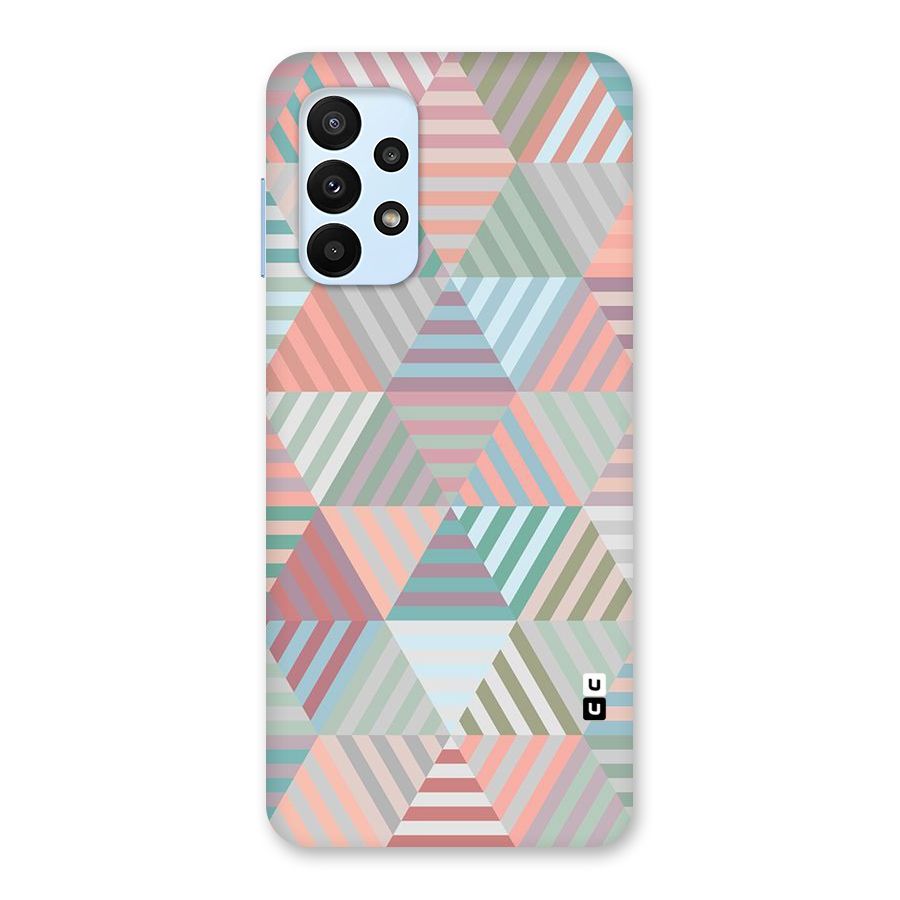 Abstract Triangle Lines Back Case for Galaxy A23