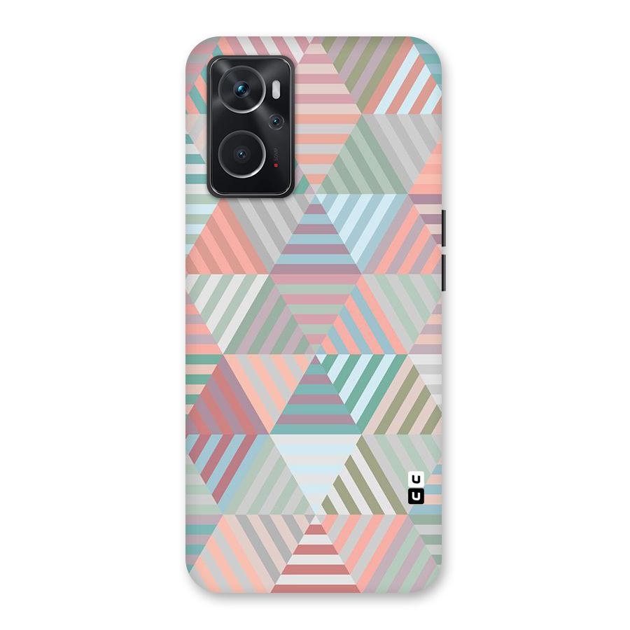 Abstract Triangle Lines Back Case for Oppo K10 4G