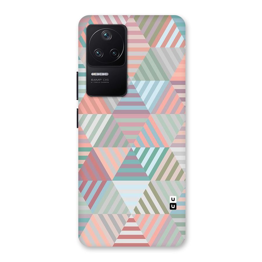 Abstract Triangle Lines Back Case for Poco F4 5G