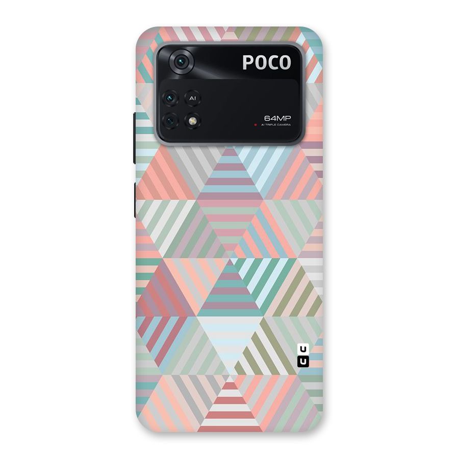 Abstract Triangle Lines Back Case for Poco M4 Pro 4G
