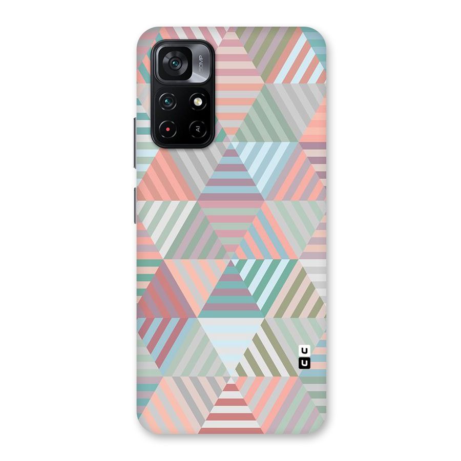 Abstract Triangle Lines Back Case for Poco M4 Pro 5G