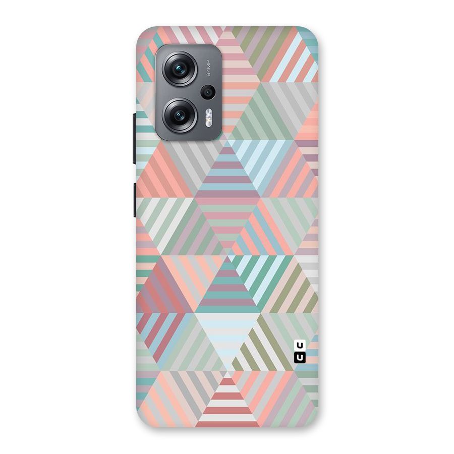 Abstract Triangle Lines Back Case for Redmi K50i