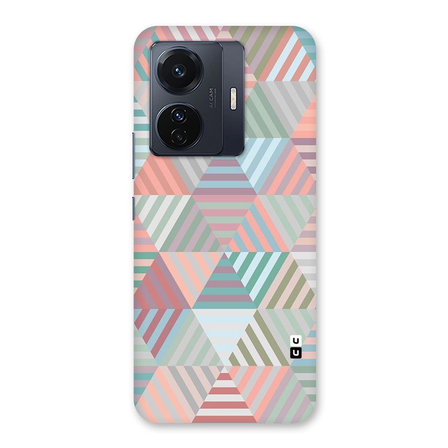 Abstract Triangle Lines Back Case for Vivo T1 Pro