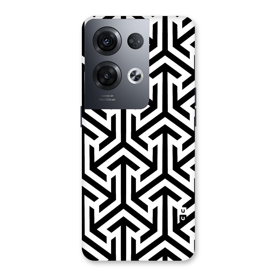 Abstract Triple Arrows Back Case for Oppo Reno8 Pro 5G