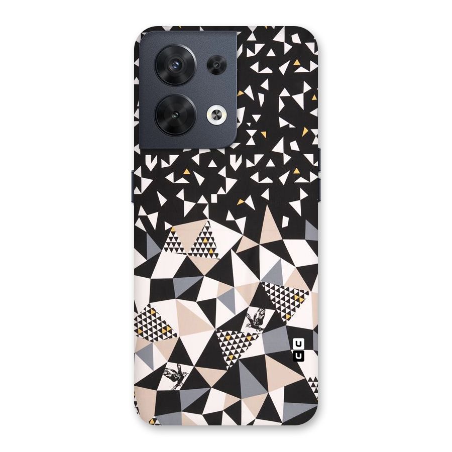 Abstract Varied Triangles Back Case for Oppo Reno8 5G