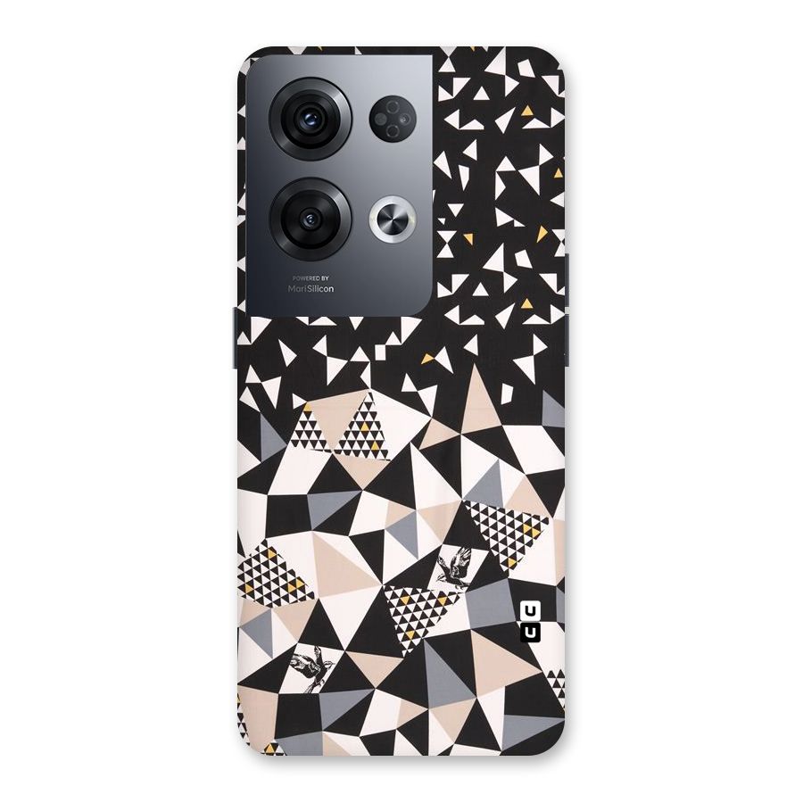 Abstract Varied Triangles Back Case for Oppo Reno8 Pro 5G