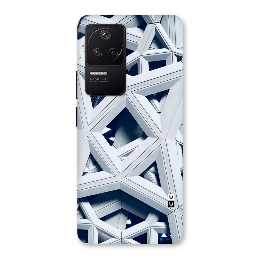 Abstract White Lines Back Case for Poco F4 5G