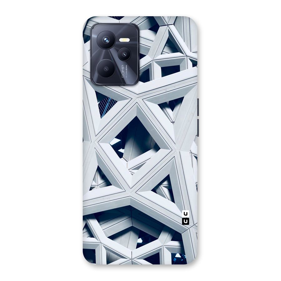 Abstract White Lines Back Case for Realme C35
