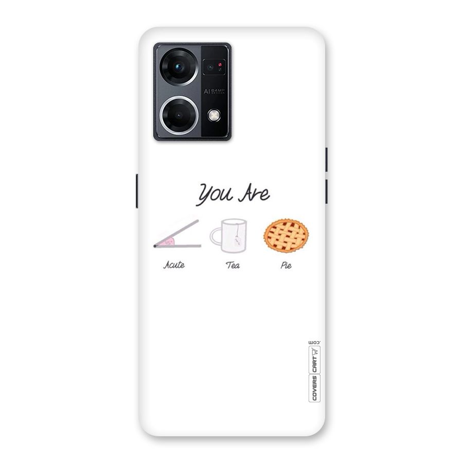 Acute Tea Pie Glass Back Case for Oppo F21 Pro 5G