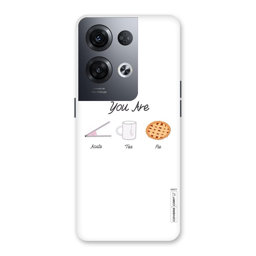 Acute Tea Pie Back Case for Oppo Reno8 Pro 5G