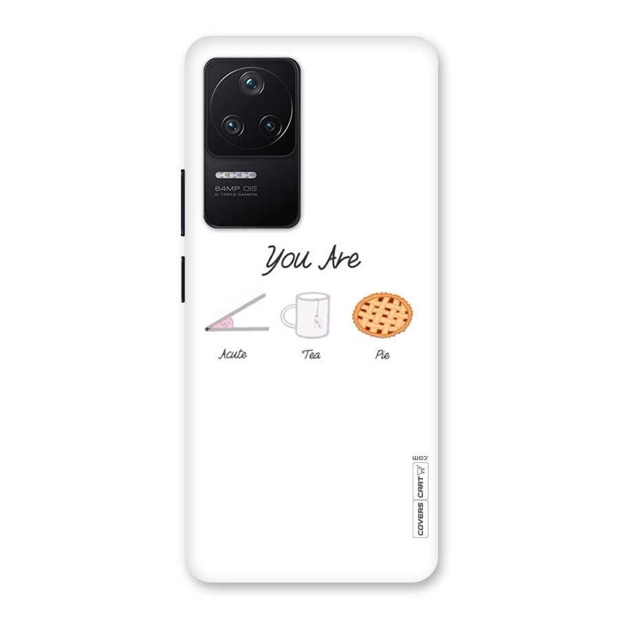 Acute Tea Pie Back Case for Poco F4 5G