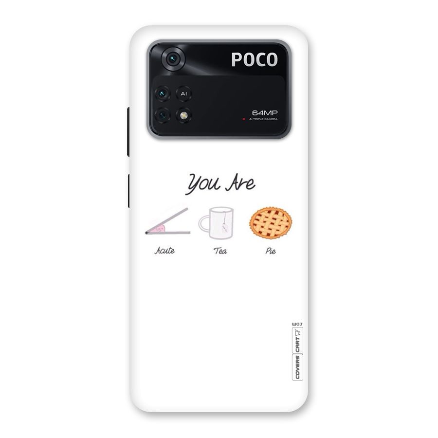 Acute Tea Pie Back Case for Poco M4 Pro 4G