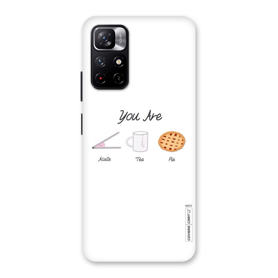 Acute Tea Pie Back Case for Redmi Note 11T 5G