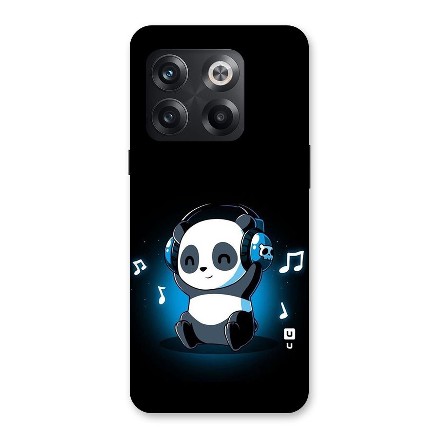 Adorable Panda Enjoying Music Back Case for OnePlus 10T