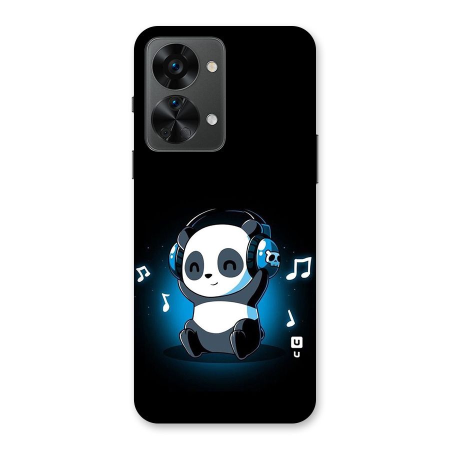 Adorable Panda Enjoying Music Back Case for OnePlus Nord 2T