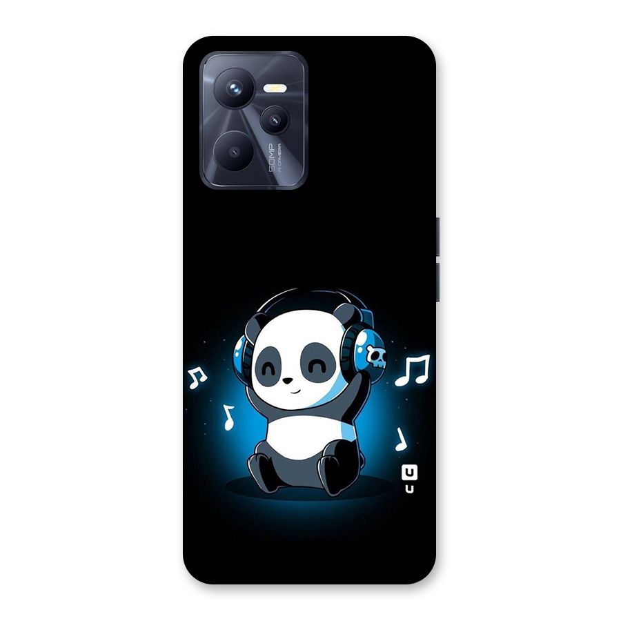 Adorable Panda Enjoying Music Back Case for Realme C35