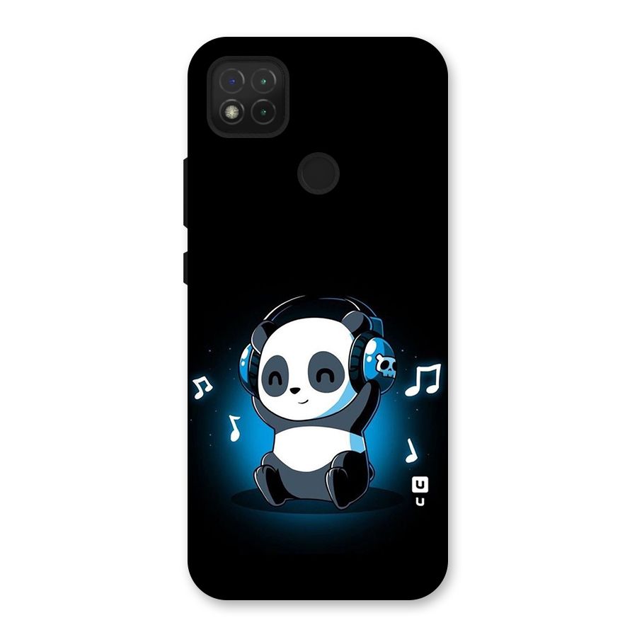 Adorable Panda Enjoying Music Back Case for Redmi 9 Activ