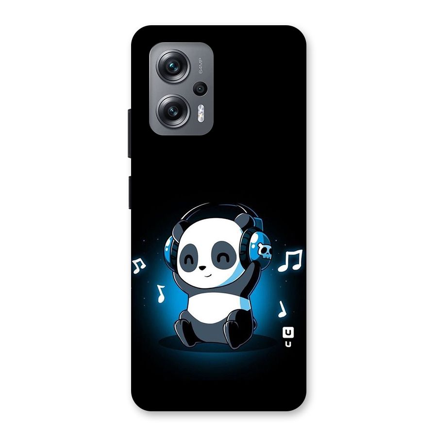 Adorable Panda Enjoying Music Back Case for Redmi K50i