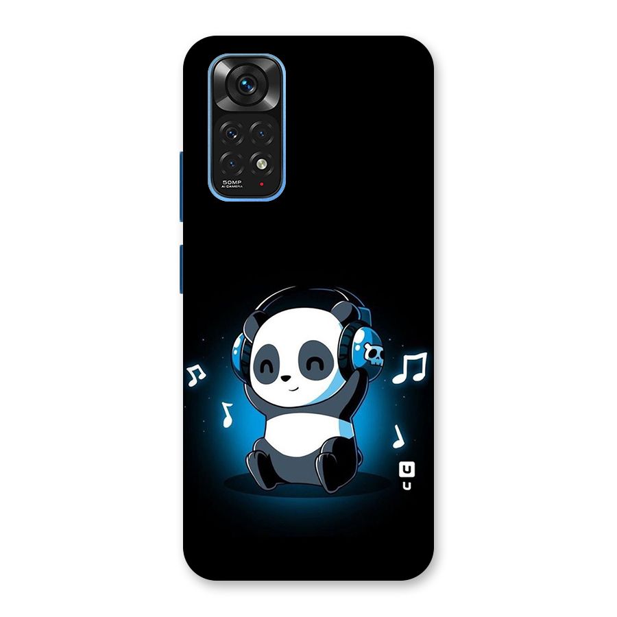 Adorable Panda Enjoying Music Back Case for Redmi Note 11S