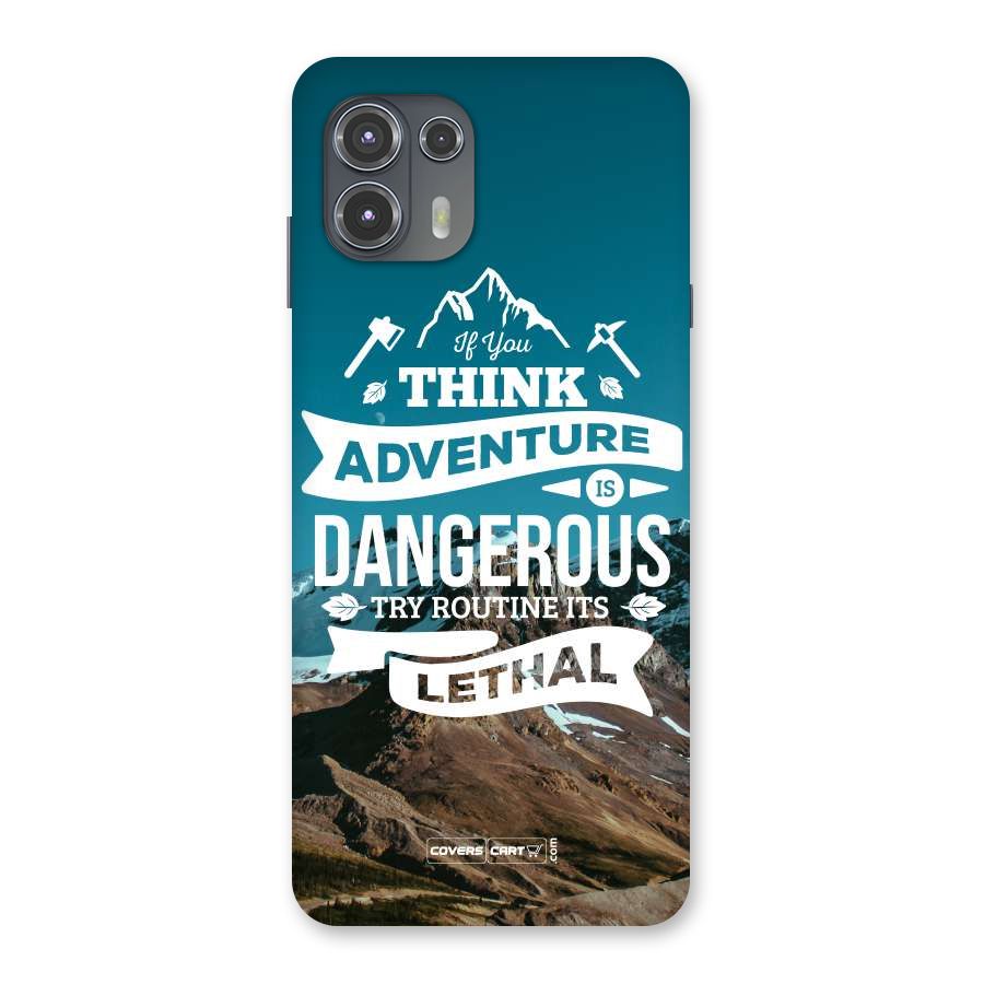 Adventure Dangerous Lethal Back Case for Motorola Edge 20 Fusion