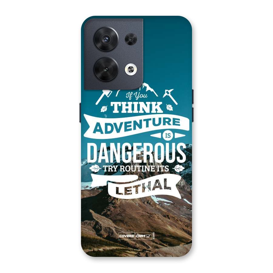 Adventure Dangerous Lethal Back Case for Oppo Reno8 5G