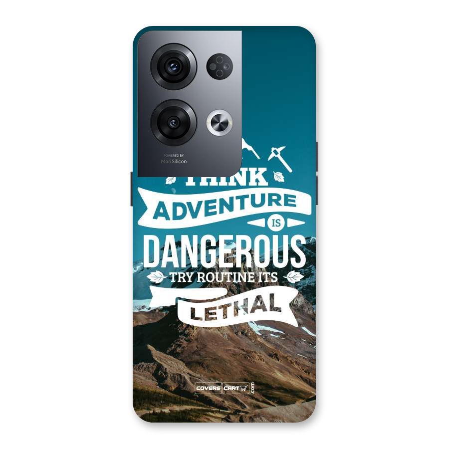 Adventure Dangerous Lethal Back Case for Oppo Reno8 Pro 5G