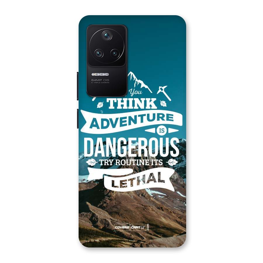 Adventure Dangerous Lethal Back Case for Poco F4 5G