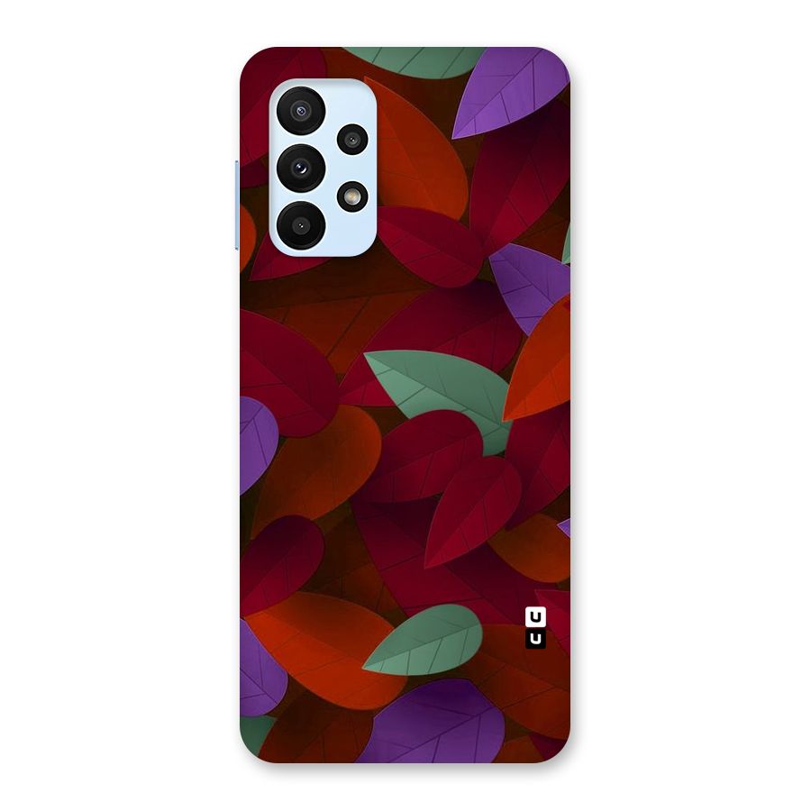 Aesthetic Colorful Leaves Back Case for Galaxy A23
