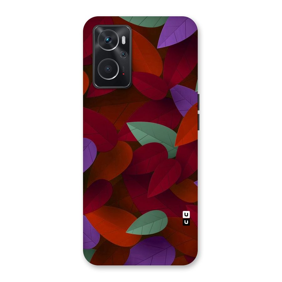 Aesthetic Colorful Leaves Back Case for Oppo K10 4G