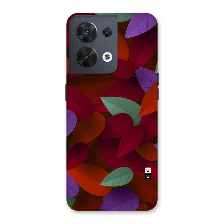 Aesthetic Colorful Leaves Back Case for Oppo Reno8 5G