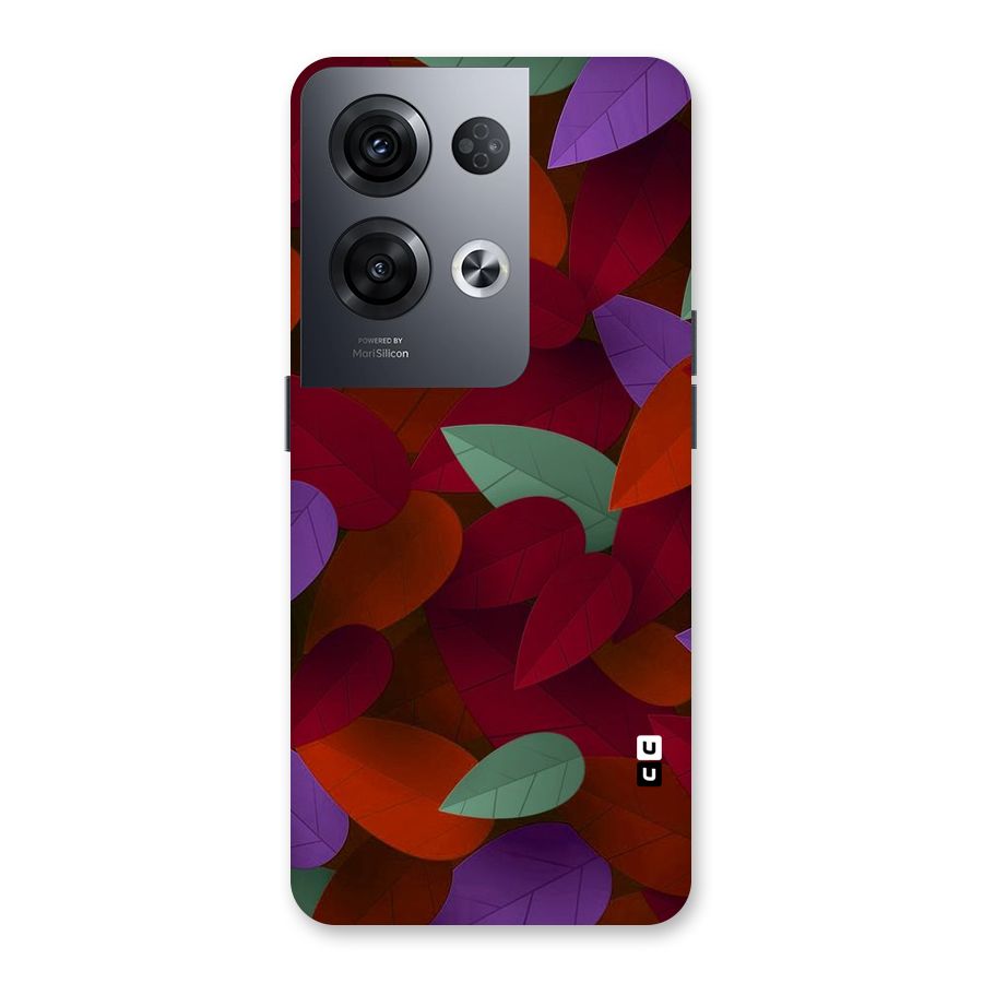 Aesthetic Colorful Leaves Back Case for Oppo Reno8 Pro 5G