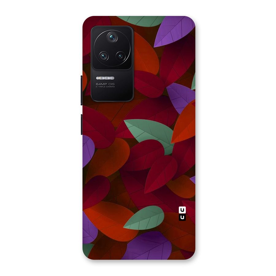 Aesthetic Colorful Leaves Back Case for Poco F4 5G