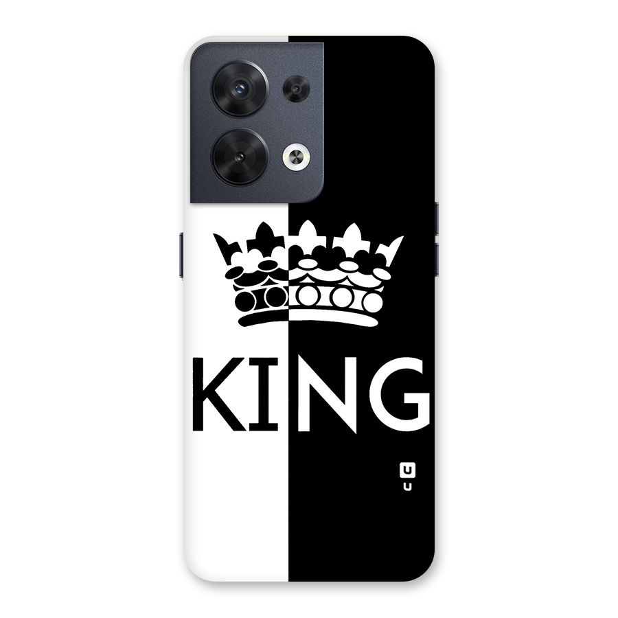 Aesthetic Crown King Back Case for Oppo Reno8 5G