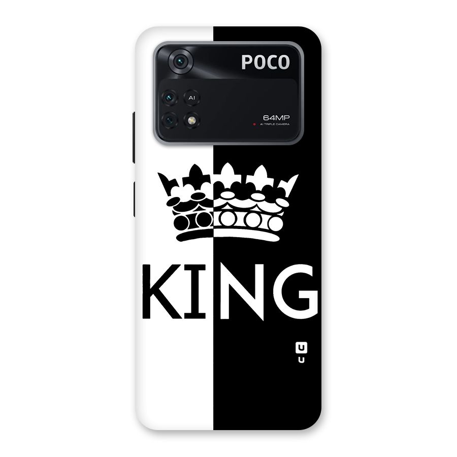 Aesthetic Crown King Back Case for Poco M4 Pro 4G