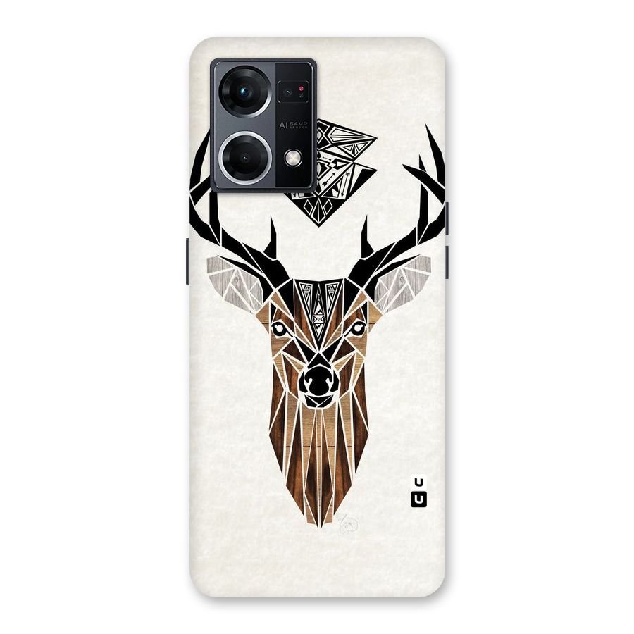 Aesthetic Deer Design Glass Back Case for Oppo F21 Pro 5G