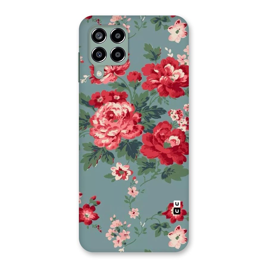 Aesthetic Floral Red Back Case for Galaxy M33