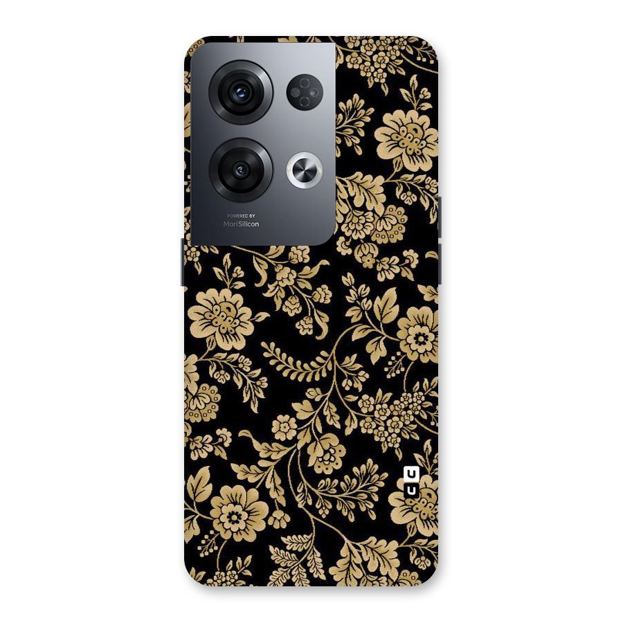 Aesthetic Golden Design Back Case for Oppo Reno8 Pro 5G